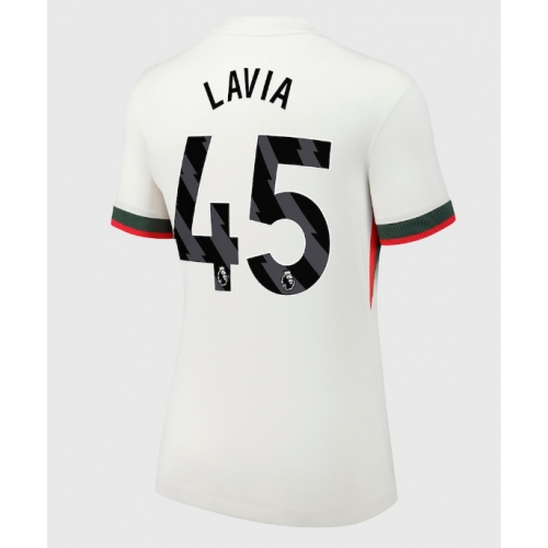 Billige Fotballdrakt Chelsea Romeo Lavia #45 Replika Bortedrakt Dame 2025-26 Kortermet Billige Fotballdrakt Chelsea Romeo Lavia #45 Replika Bortedrakt Dame 2025-26 Kortermet